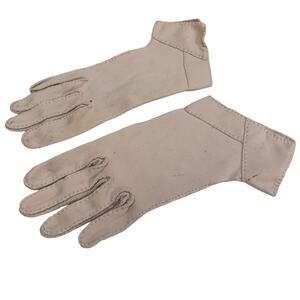 Vintage Madeleine Debs Blush Pink Ladies Size 6 1/2 Cotton Feel Gloves
